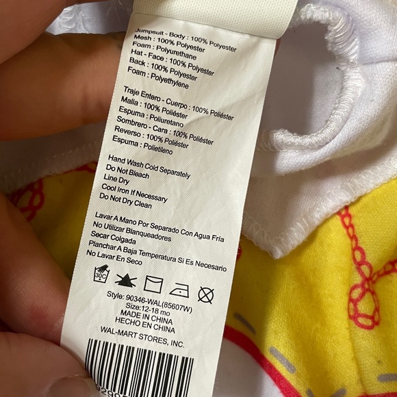 Disney Jessie One-Piece Baby Costume – Size 12–18 Months | Cowgirl - Picture 6 of 6